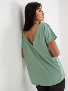 T-shirt-RV-TS-4662.48-pistacjowy rozmiar - S