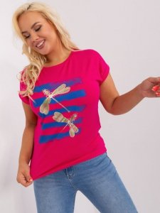 Bluzka-RV-BZ-8969.92P-fuksjowy rozmiar - ONE SIZE