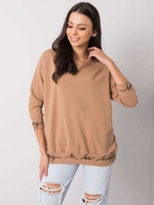 Bluza-RV-BL-5978.06P-camelowy rozmiar - ONE SIZE