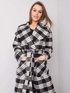 Płaszcz-LK-PL-508300.96P-czarno-biały rozmiar - 38