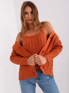 Komplet-BA-KMPL-8018.88P-ciemny pomarańczowy rozmiar - ONE SIZE