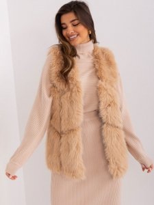 Kamizelka-AT-KZ-2375.00P-camelowy rozmiar - S/M