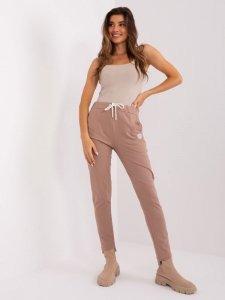 Spodnie dresowe-RV-DR-8370-1.57P-ciemny bezowy rozmiar - L/XL