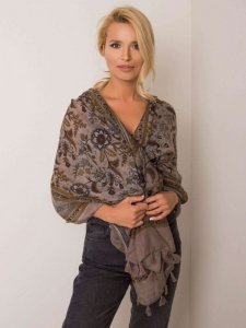 Chustka-AT-CH-LM308209-ciemny bezowy rozmiar - ONE SIZE