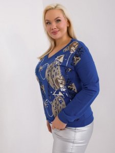 Bluzka-RV-BZ-9246.13-kobaltowy rozmiar - ONE SIZE