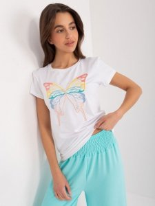 T-shirt-RV-TS-9637.39-biały rozmiar - S/M