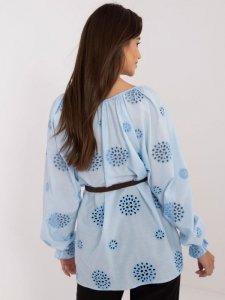 Bluzka-LK-BZ-509747.80-jasny niebieski rozmiar - S/M
