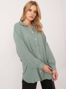 Koszula-D70032M11066D3-pistacjowy rozmiar - M/L