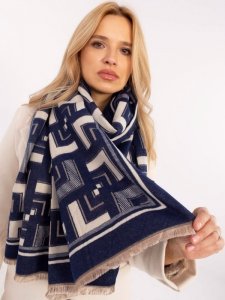 Szalik-AT-SZ-23158.32-biało-granatowy rozmiar - ONE SIZE