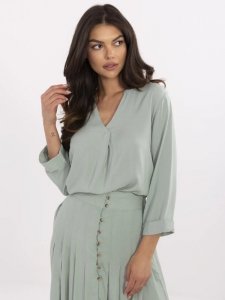 Bluzka-D73761M11174B-pistacjowy rozmiar - L