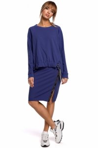 Spódnica Model MOE494 Indygo - Moe