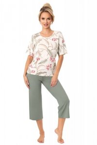 Donna Piżama damska Michelle 3/4 khaki
