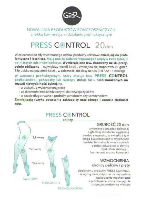 CONTROL PRESS - POŃCZOCHY DAMSKIE 000.63T