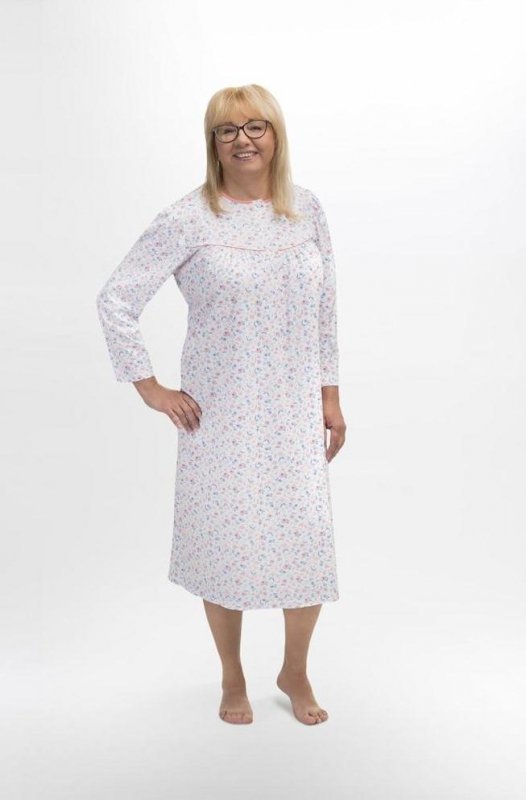KOSZULA NOCNA DAMSKA BOGNA II 204 3XL-4XL DŁ/RĘKAW