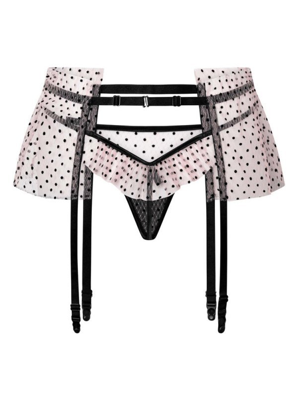 O8020 - PAS DO POŃCZOCH ORAZ MAJTKI TYPU STRINGI DUST - SENSUAL 2024