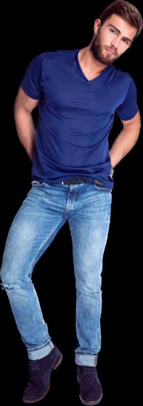 MĘSKI T-SHIRT CARO 86087, JAMES BRADLEY CLASSIC