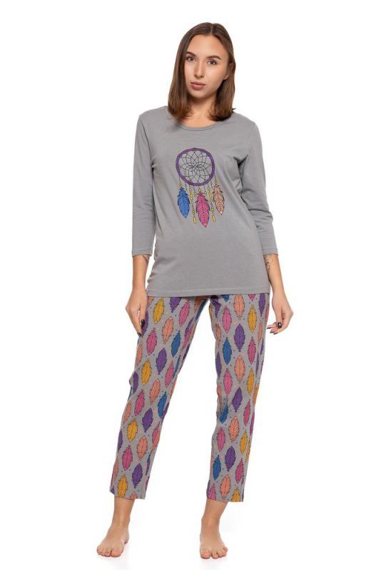PIŻAMA DAMSKA PLUS SIZE PDD4700-011 AW2024/25