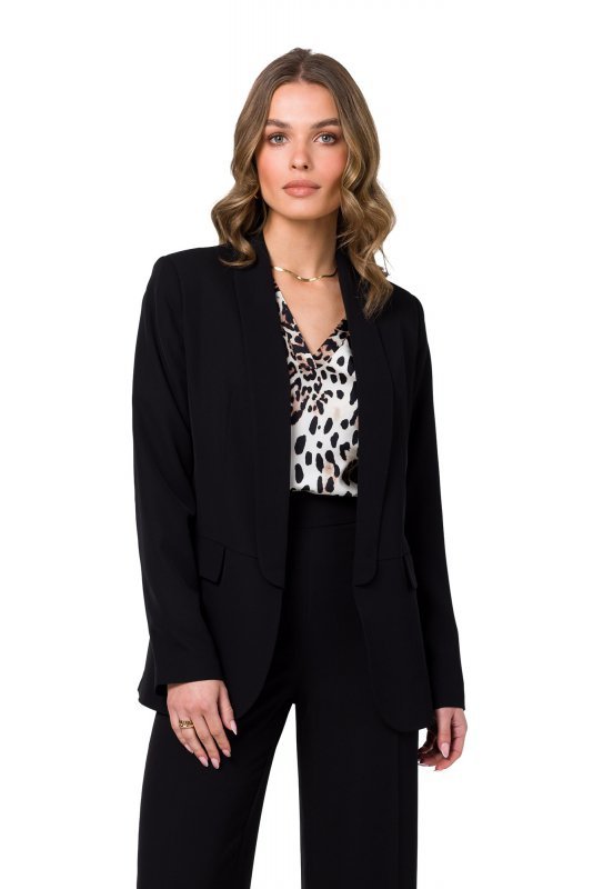 Stylove S330 Marynarka bez zapięcia - czarna