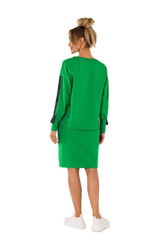 Moe M727 Bluza z lampasami - soczysta zieleń