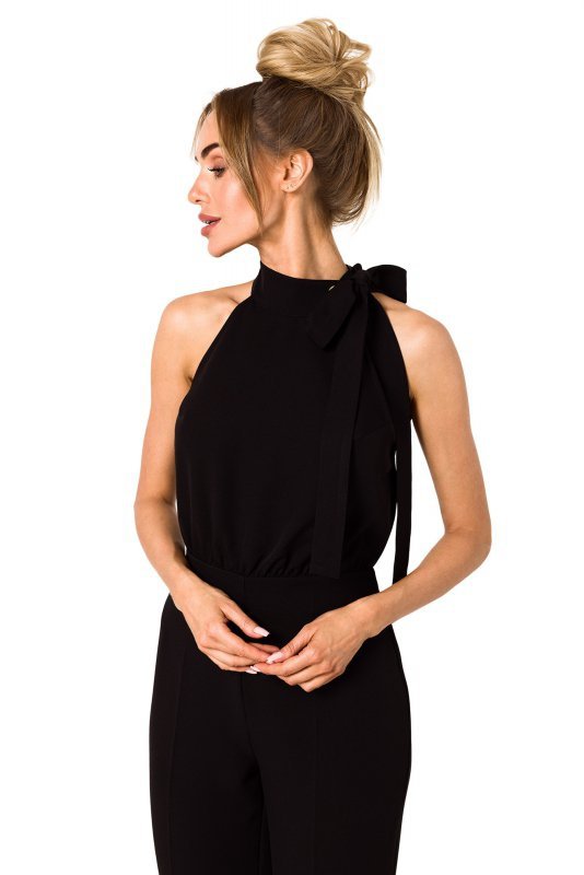 Moe M746 Kombinezon halter neck - czarny