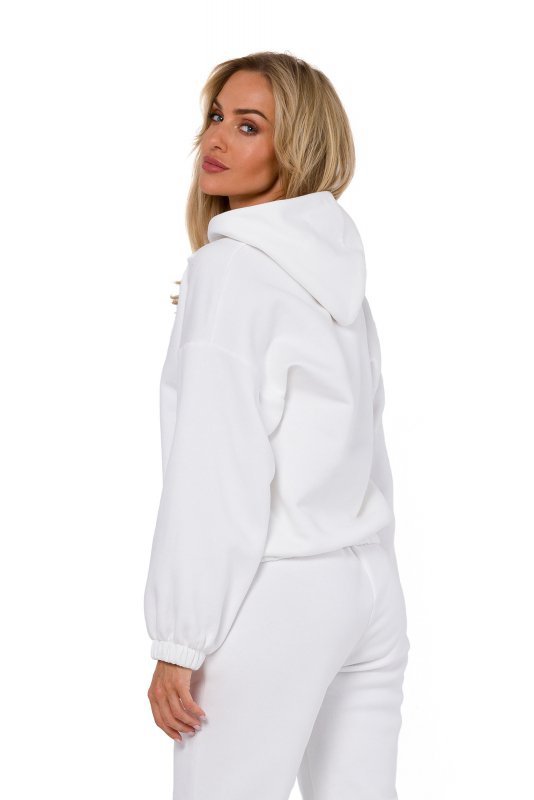 Moe M759 Bluza z kapturem - ecru
