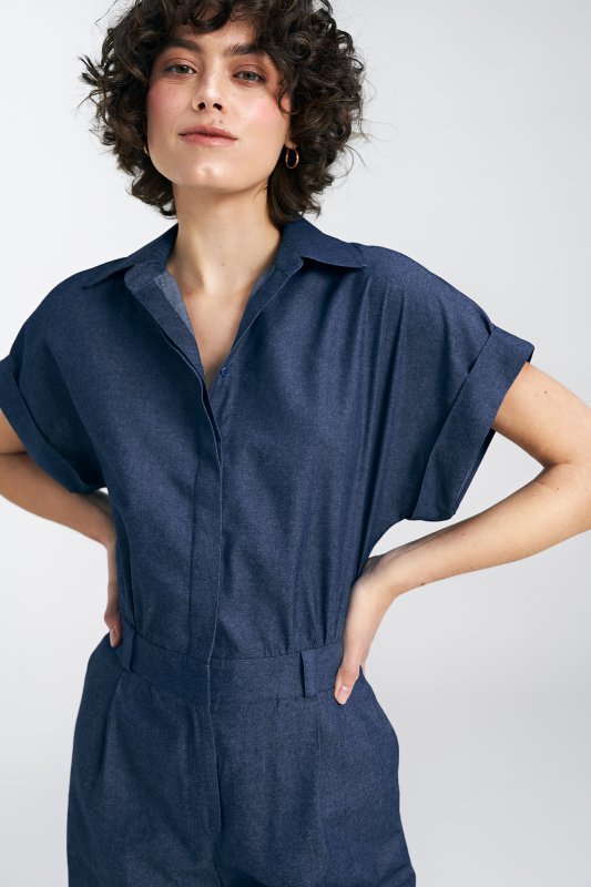 Nife Kombinezon jeansowy - denim - KM35