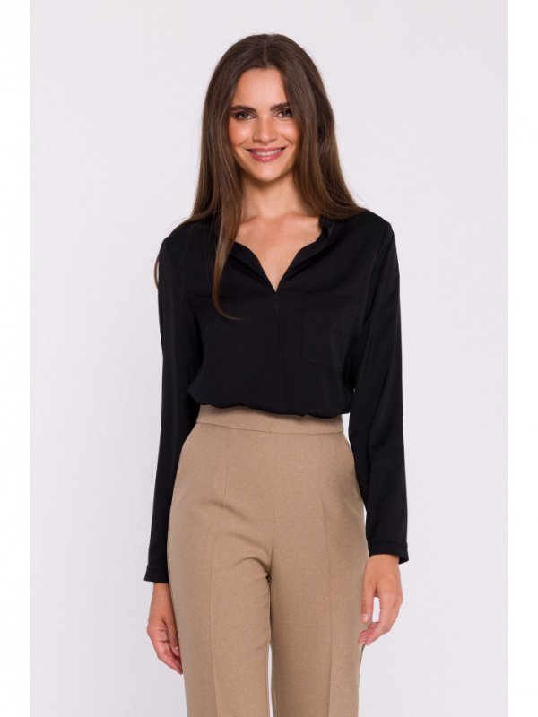 Stylove S375 Bluzka z długimi rękawami - czarna