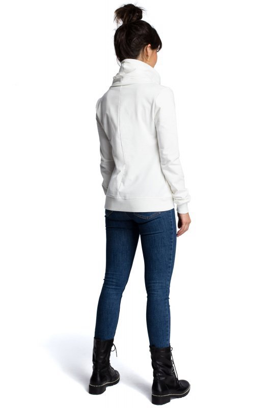 BeWear B071 Bluza z zamkiem ecru