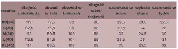 Nife Karmelowe spodnie palazzo - SD38