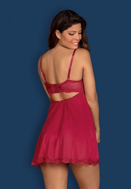 Obsessive KOMPLET OBSESSIVE ROSALYNE BABYDOLL I STRINGI