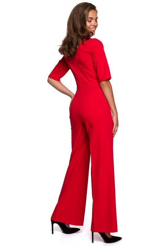 Stylove S243 Kombinezon z wiązaniem - czerwony