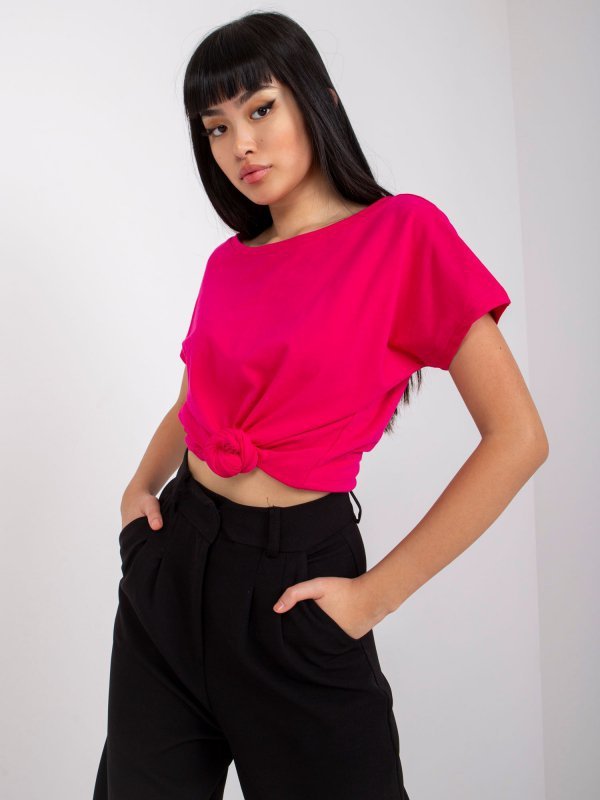 T-shirt-RV-TS-4662.03X-fuksjowy rozmiar - S