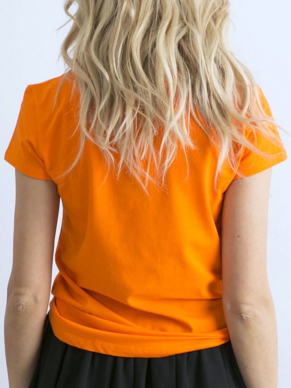 T-shirt-RV-TS-4623.08-pomarańczowy rozmiar - XL