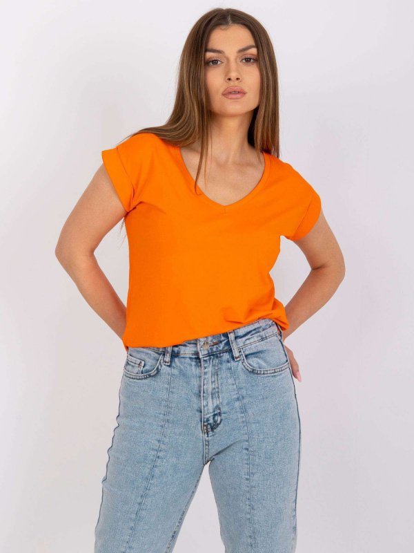T-shirt-RV-TS-7543.12X-pomarańczowy rozmiar - XL