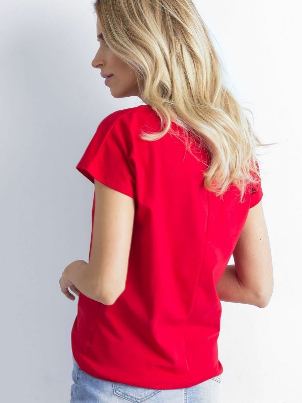 T-shirt-RV-BZ-4622.20-czerwony rozmiar - L