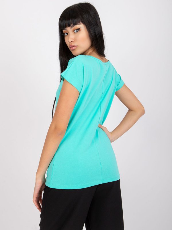 T-shirt-RV-BZ-4622.37-turkusowy rozmiar - L