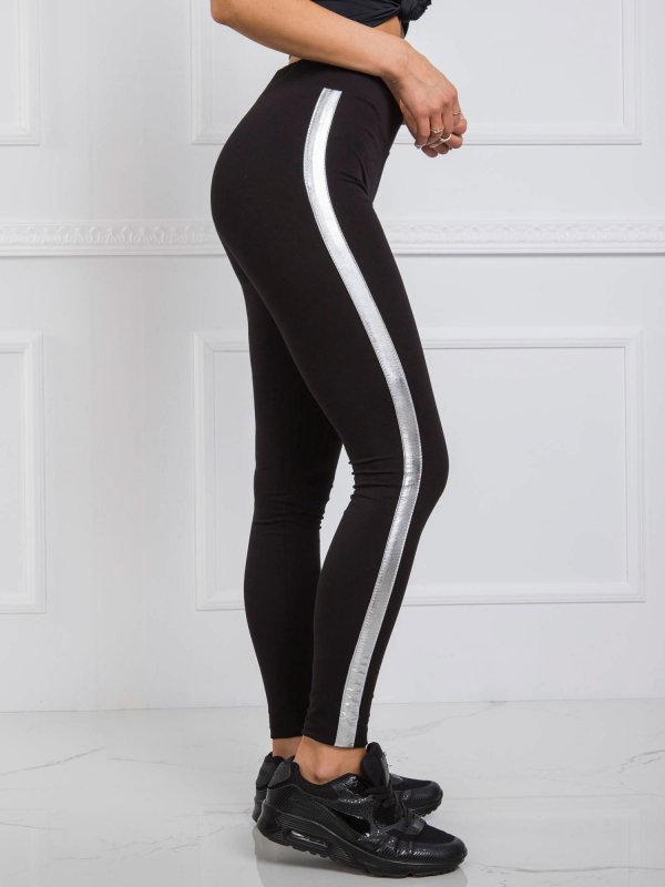 Leginsy-RV-LG-R4766.06-czarno-srebrny rozmiar - XS