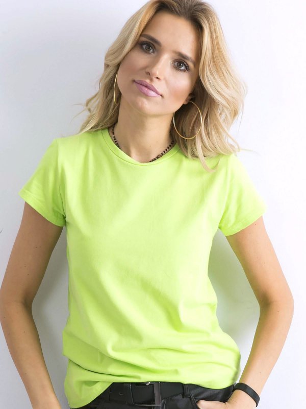 T-shirt-RV-TS-4623.84-fluo zielony rozmiar - XL