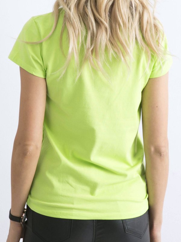 T-shirt-RV-TS-4623.84-fluo zielony rozmiar - XL