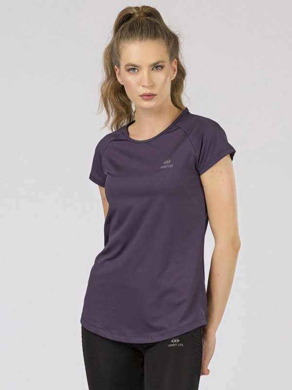T-shirt-298-TS-TL-97101.03X-ciemny fioletowy rozmiar - S
