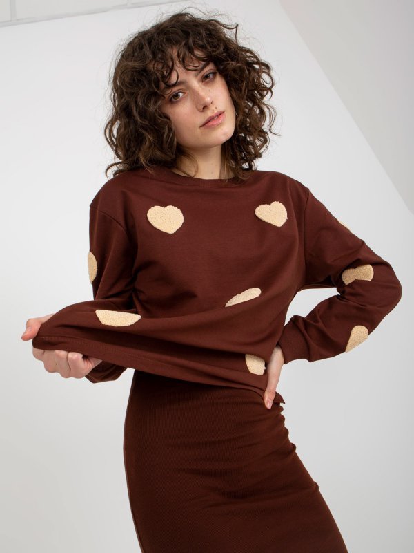 Komplet-FA-KMPL-8317.22-ciemny brązowy rozmiar - L/XL