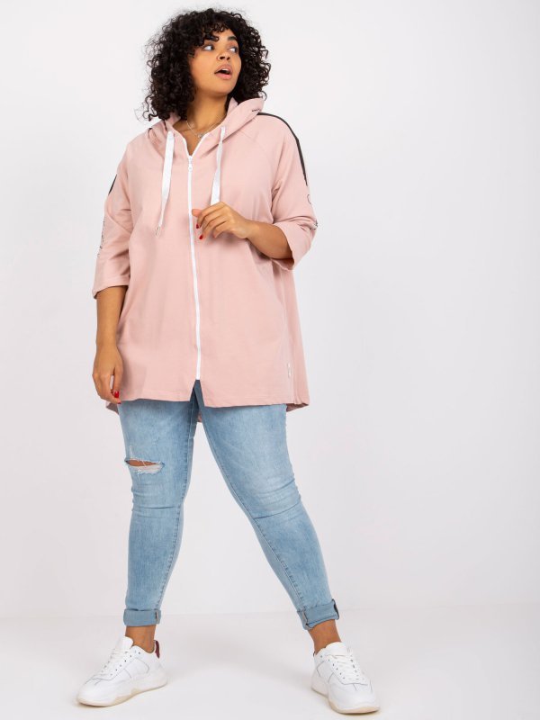Bluza-RV-BL-6796.86-jasny różowy rozmiar - ONE SIZE