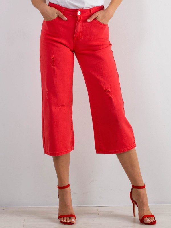 Spodnie jeans-JMP-SP-B102.32P-czerwony rozmiar - 38