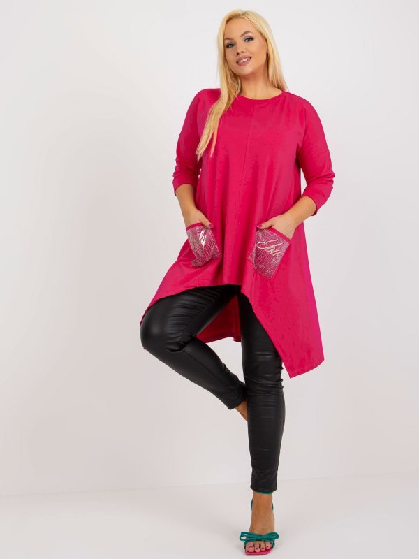 Bluzka-RV-BZ-8533.04-fuksjowy rozmiar - ONE SIZE