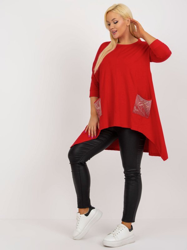 Bluzka-RV-BZ-8533.04-czerwony rozmiar - ONE SIZE