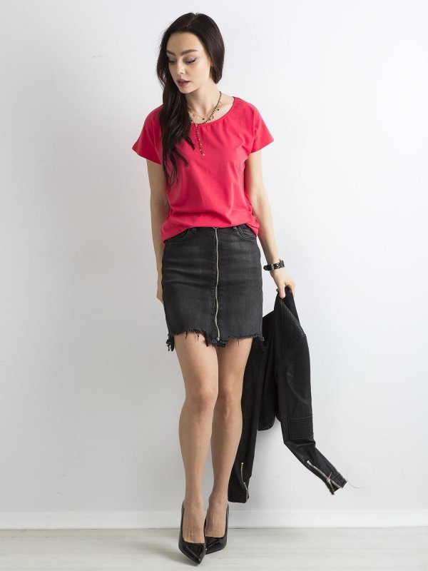 T-shirt-RV-BZ-4622.26-koralowy rozmiar - XS