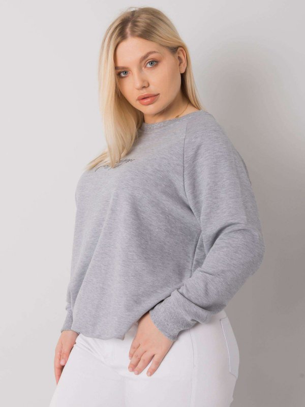 Bluza-RV-BL-7162.12P-szary rozmiar - ONE SIZE