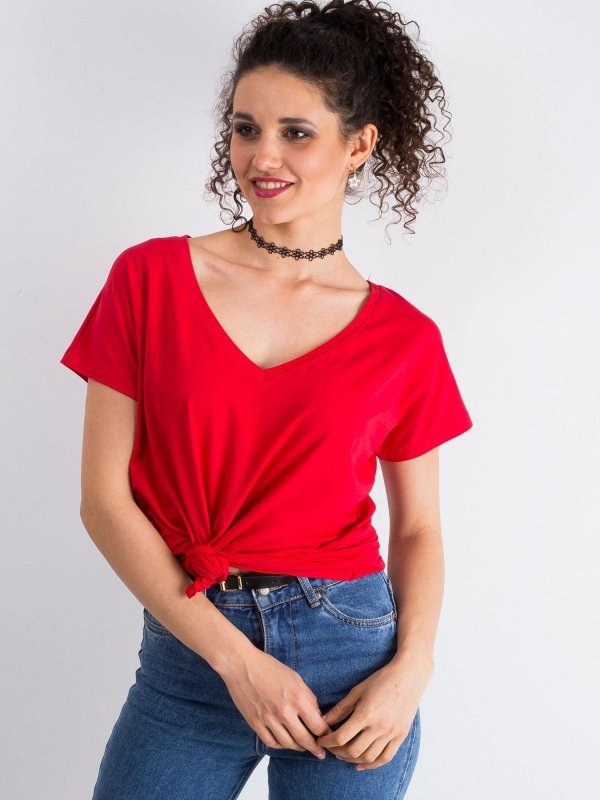 T-shirt-RV-TS-4832.14P-czerwony rozmiar - L