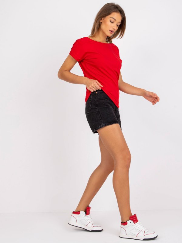 T-shirt-RV-TS-4662.38P-czerwony rozmiar - XS