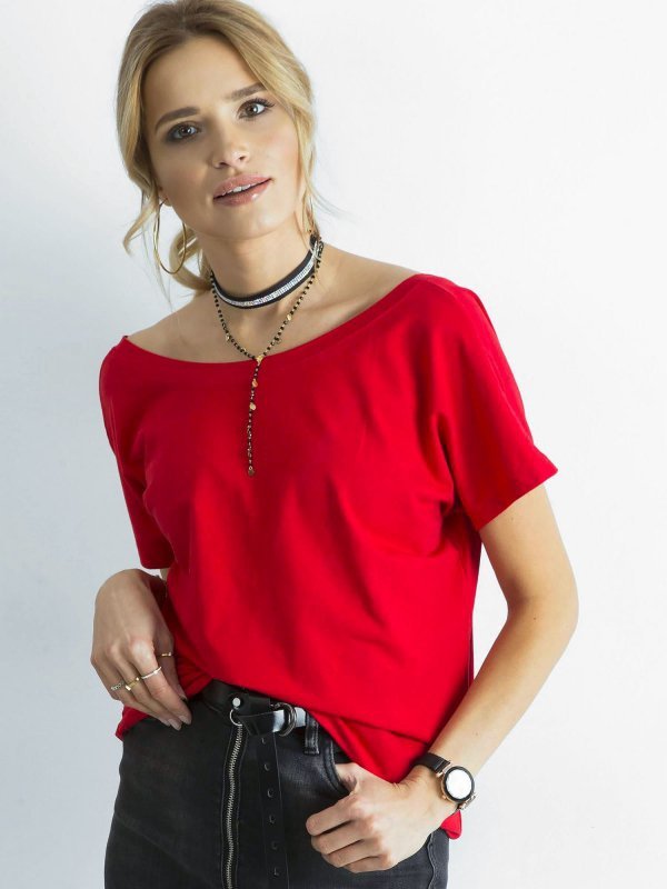 T-shirt-RV-TS-4662.38P-czerwony rozmiar - L
